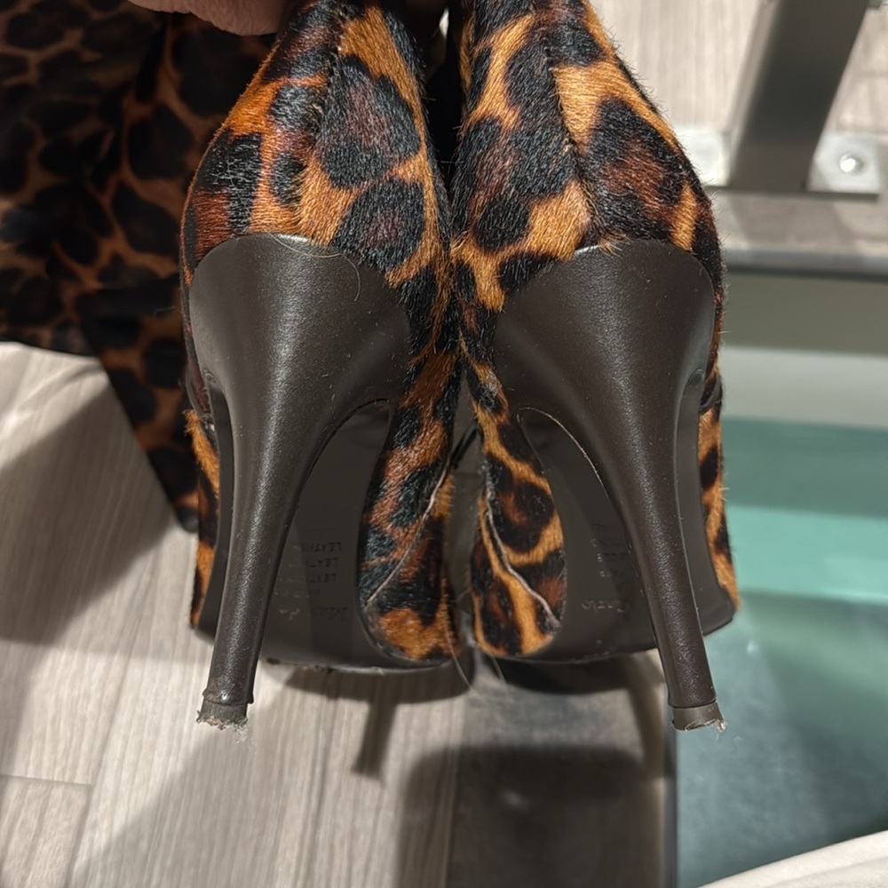 pony hair leopard boots - Picture 2 of 2